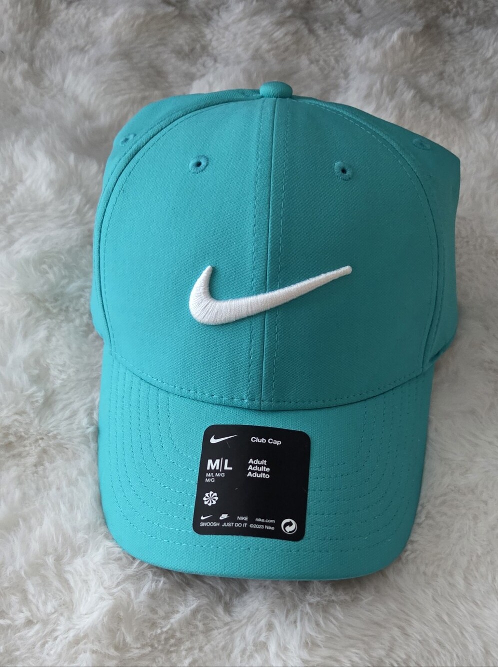 Nike Kids Teal Club Cap with White Swoosh